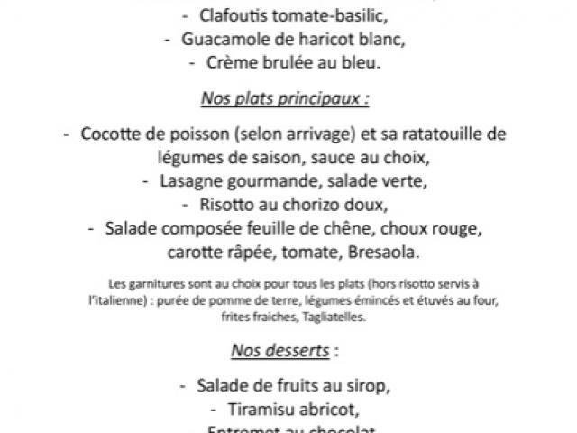 Notre ardoise de la semaine