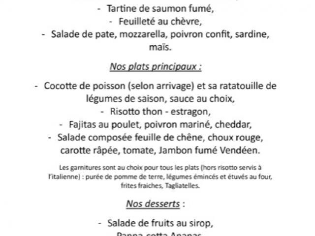 Notre ardoise de la semaine
