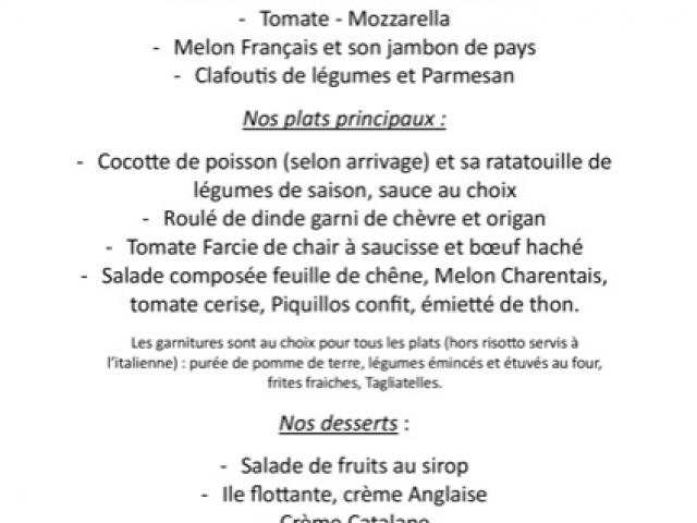 Notre ardoise de la semaine