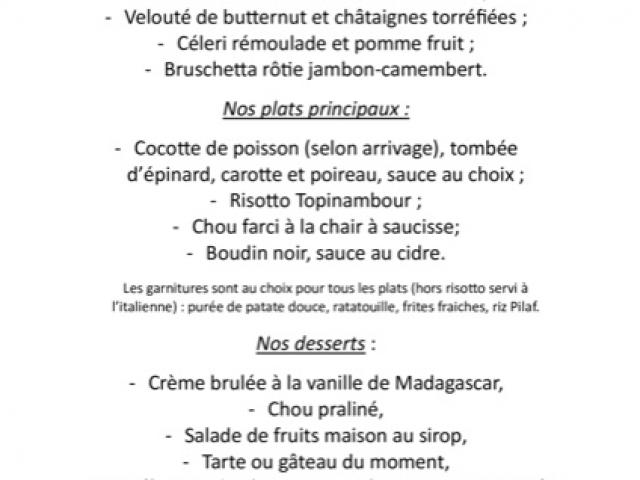 Notre ardoise hebdomadaire
