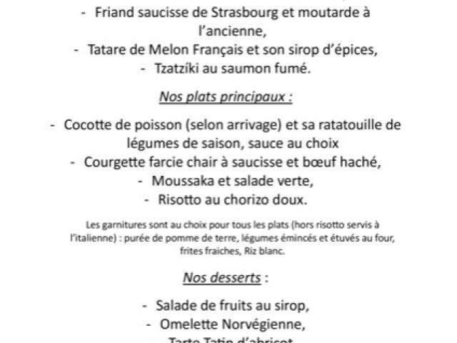 Notre ardoise de cette semaine