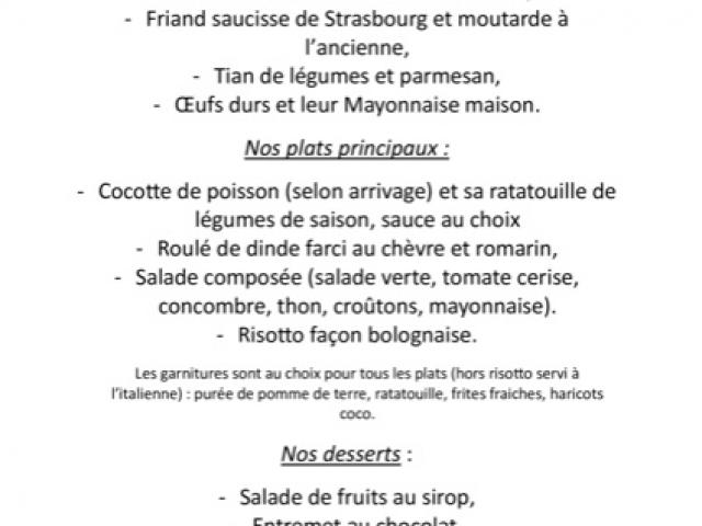 Notre ardoise pour cette semaine de rentrée