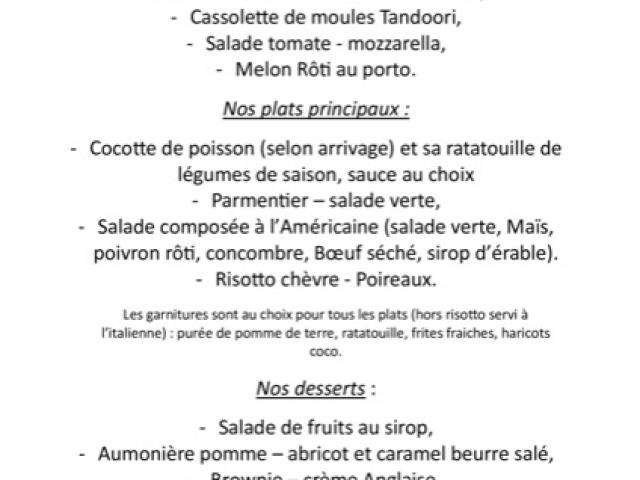 Notre ardoise hebdomadaire