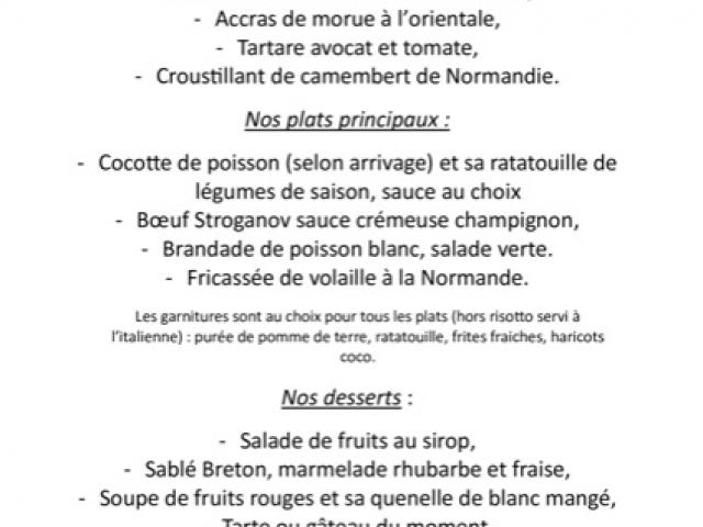Notre ardoise hebdomadaire