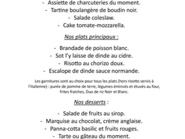 Notre ardoise hebdomadaire