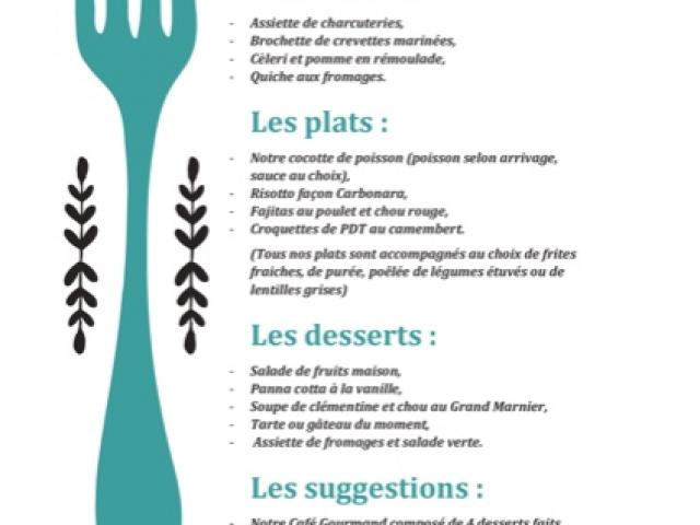 Notre ardoise pour cette semaine