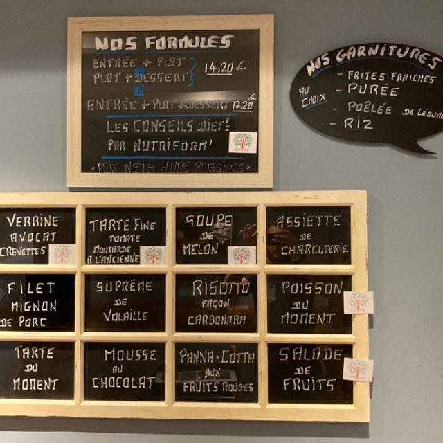 Notre ardoise de la semaine disponible depuis Lundi 30 Août.