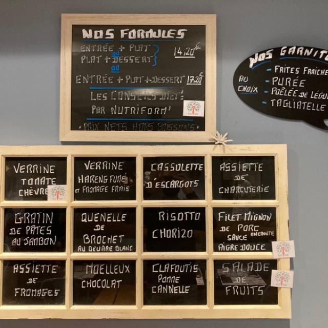 Notre ardoise pour cette semaine !