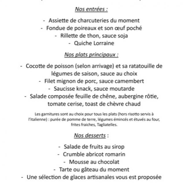 Notre ardoise de la semaine