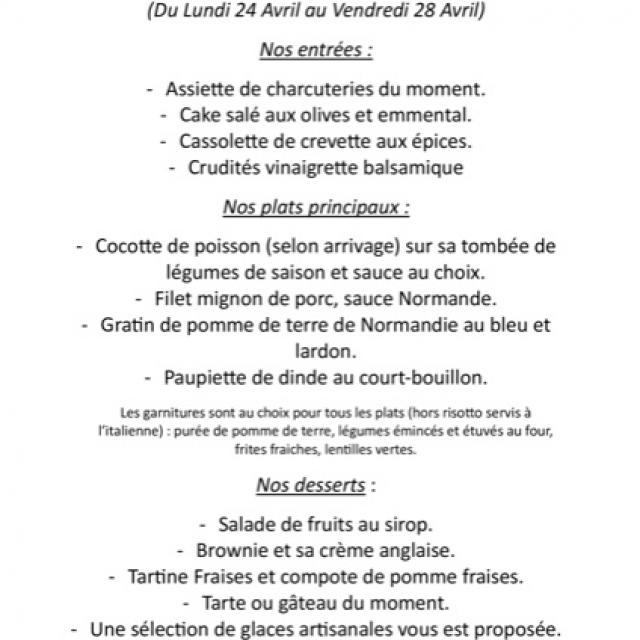 Notre ardoise pour cette semaine