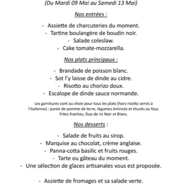 Notre ardoise hebdomadaire