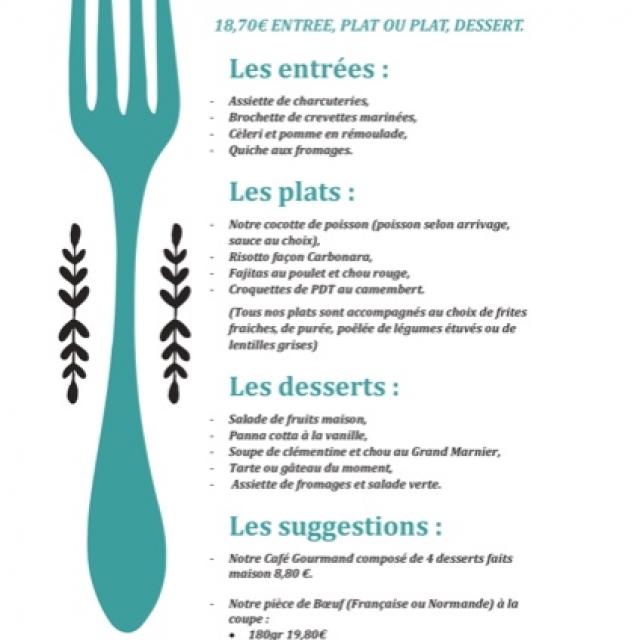 Notre ardoise pour cette semaine